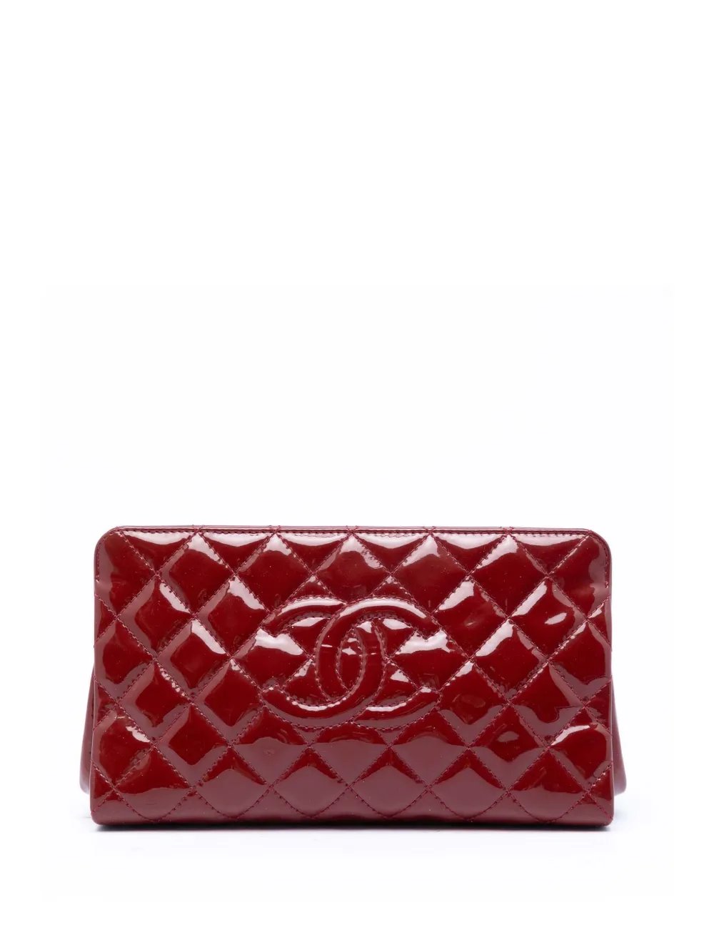 2012-2013 CC Quilted Patent Timeless clutch bag