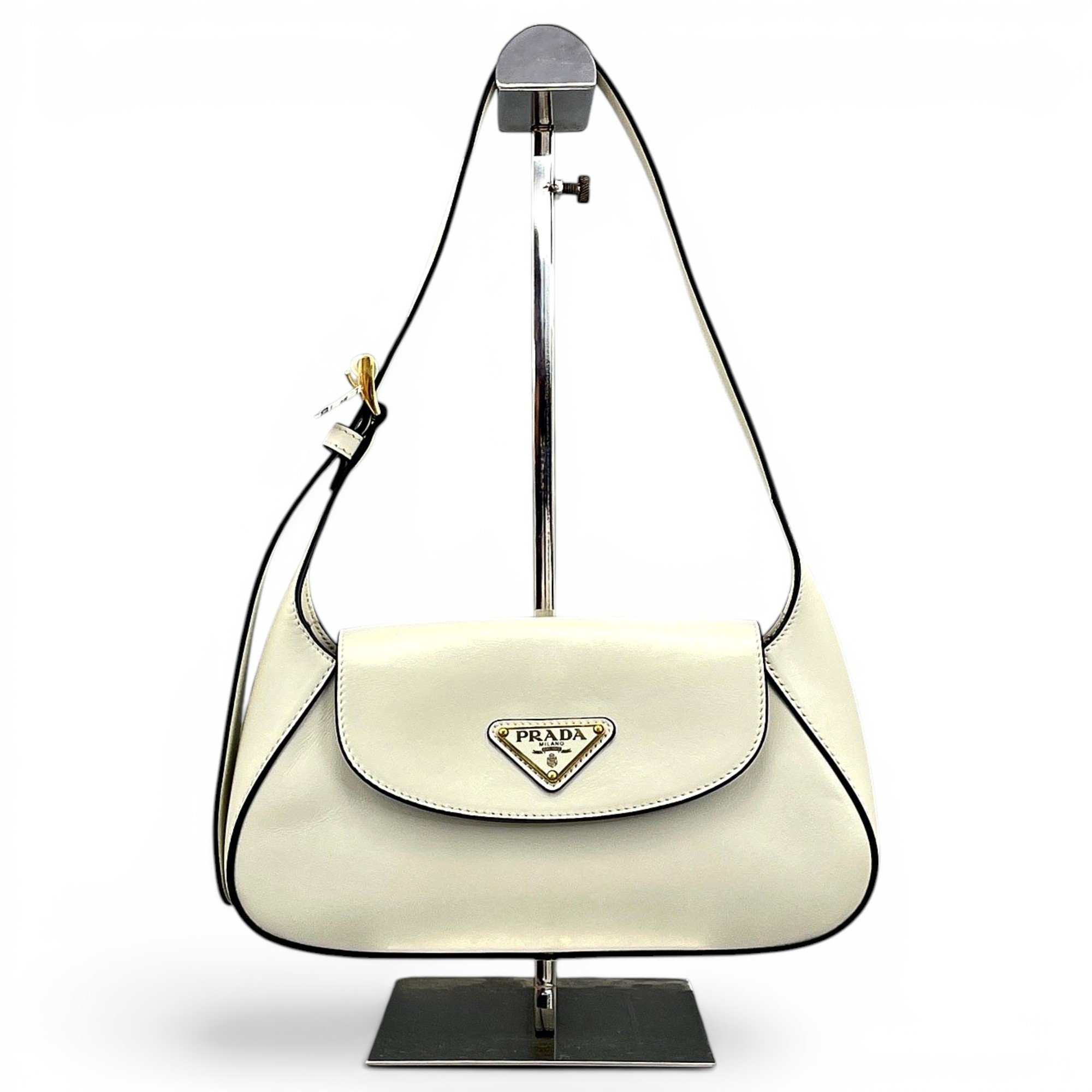 Re-Nylon leather handbag