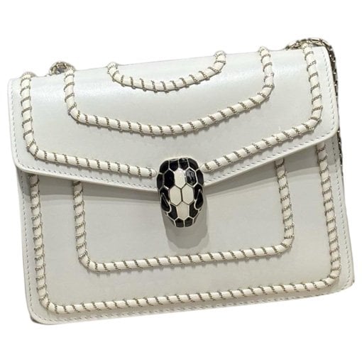 Serpenti leather handbag