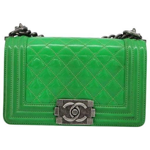 Patent leather handbag