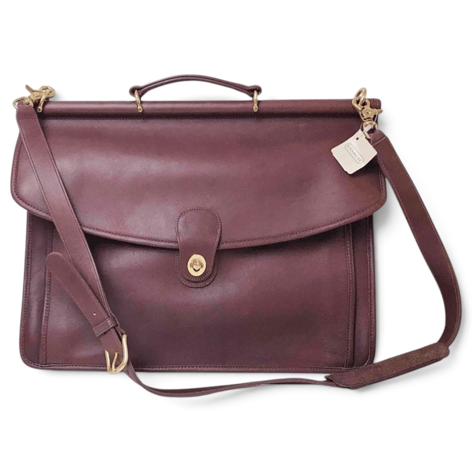 Signature Sufflette leather satchel