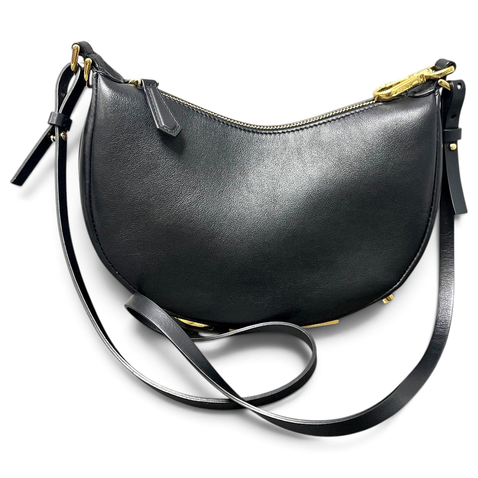 Fendigraphy leather handbag