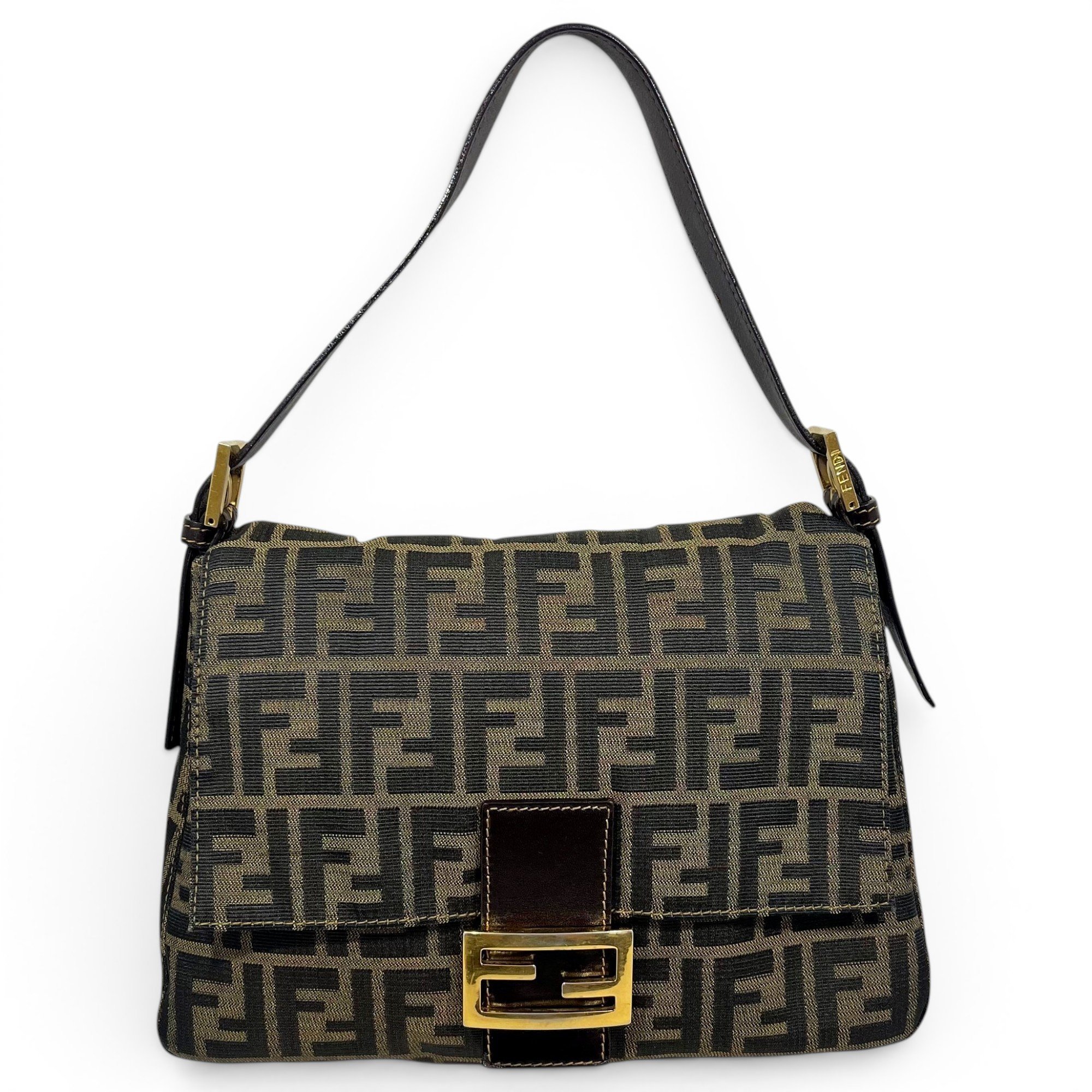 Fendi Mamma Baguette cloth handbag