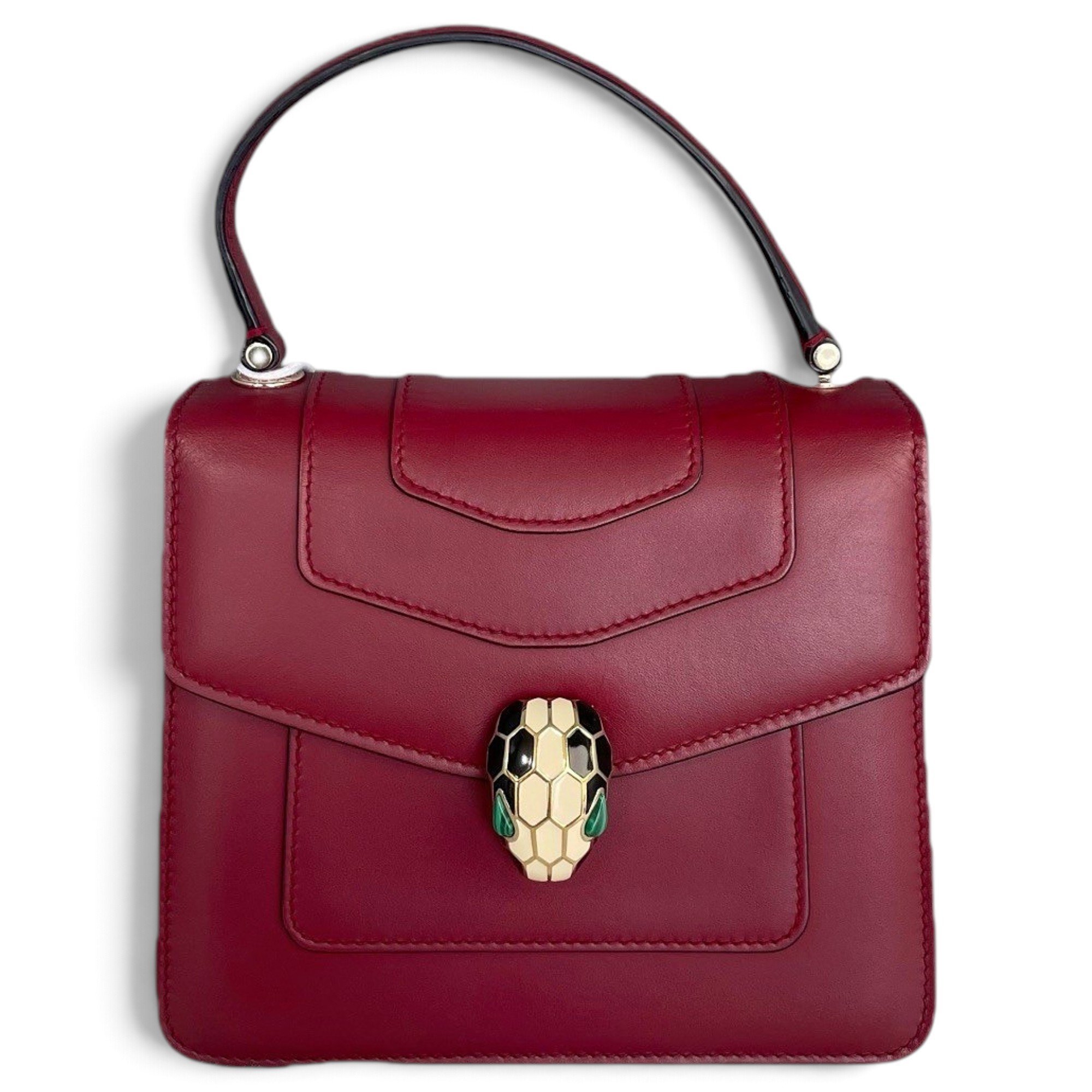 Serpenti leather handbag