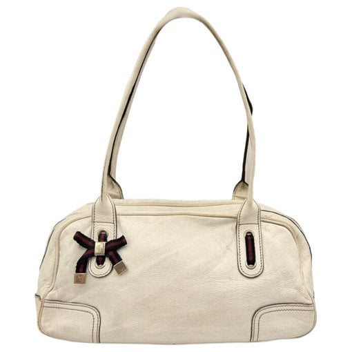 Princy leather bowling bag