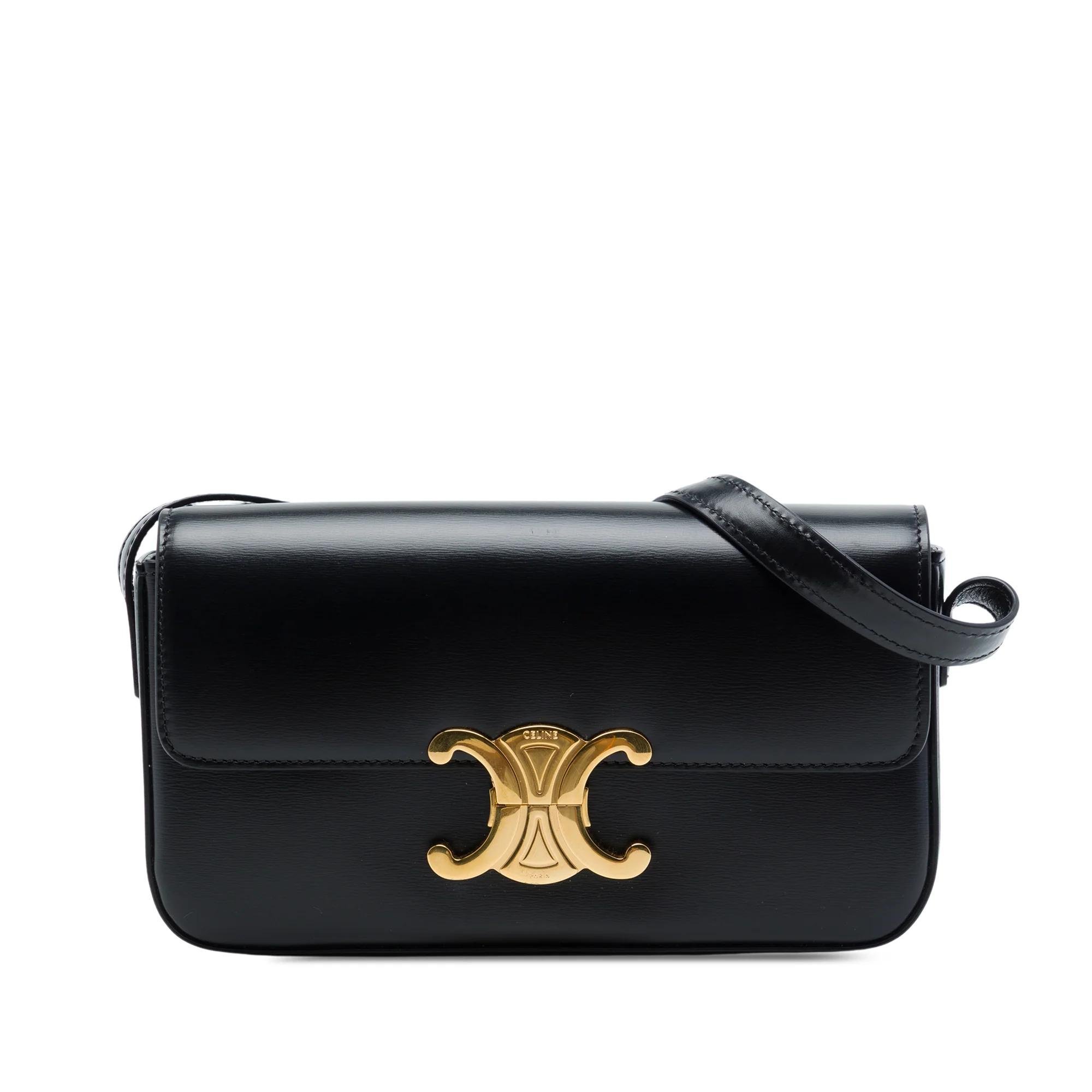 Triomphe pony-style calfskin handbag