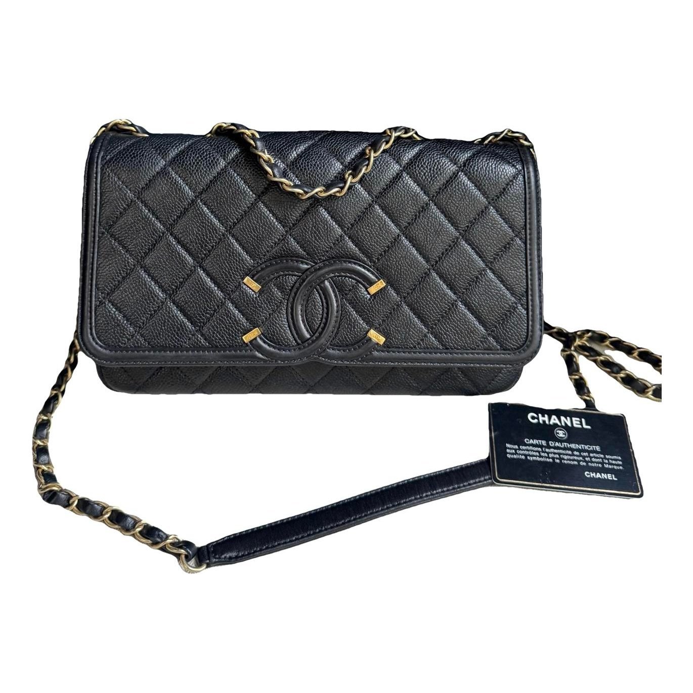 CC Filigree leather crossbody bag