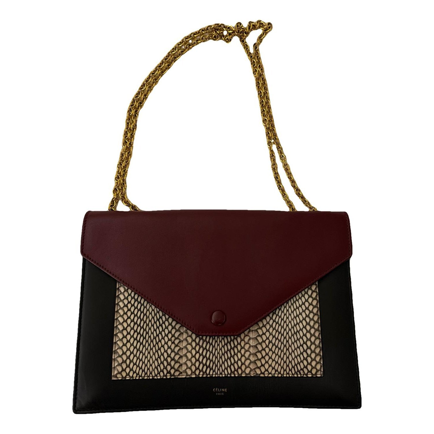 Pocket leather handbag