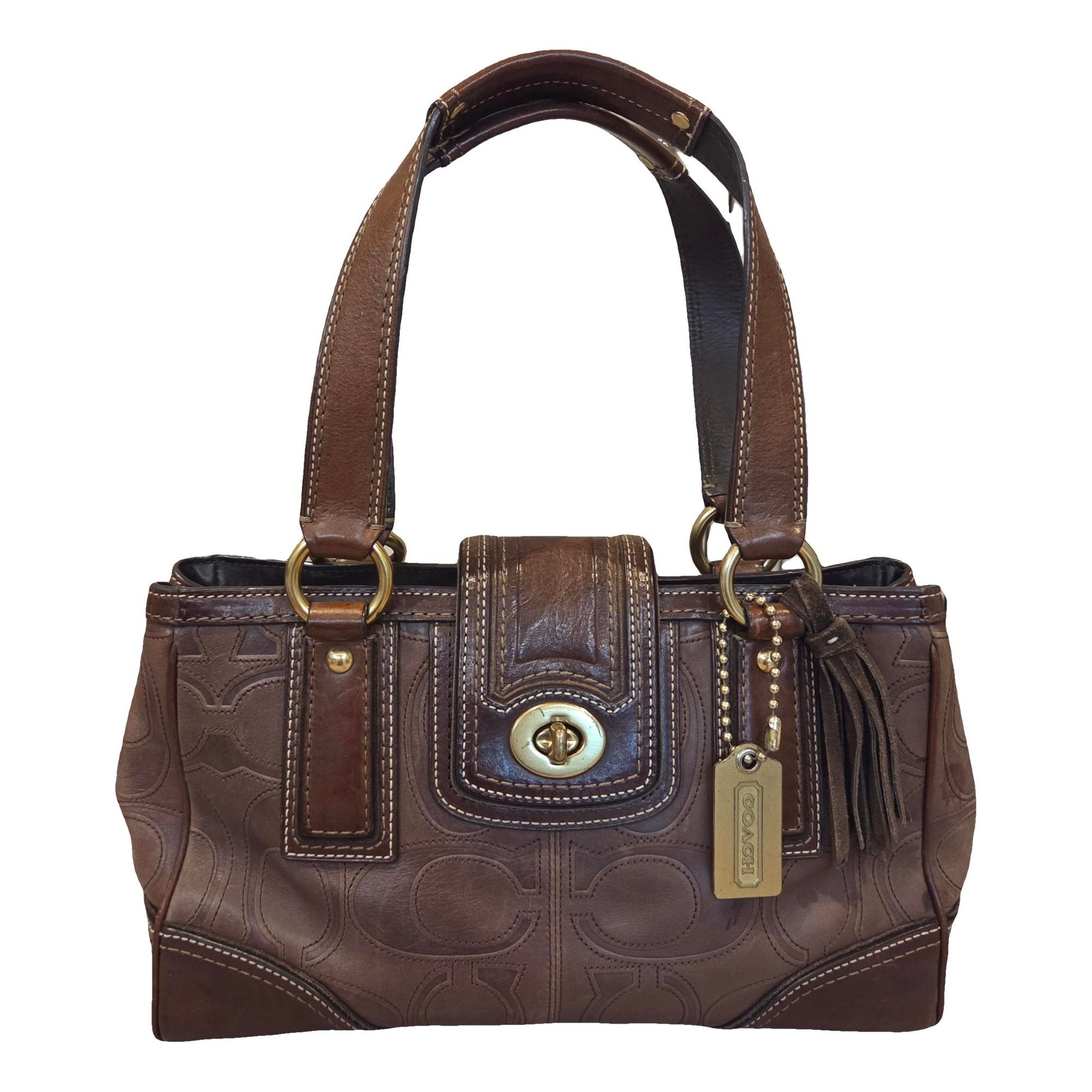 Signature Sufflette leather handbag