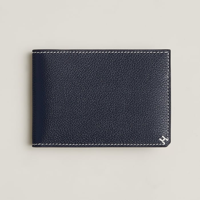Bleu Nuit H Sellier Card Holder