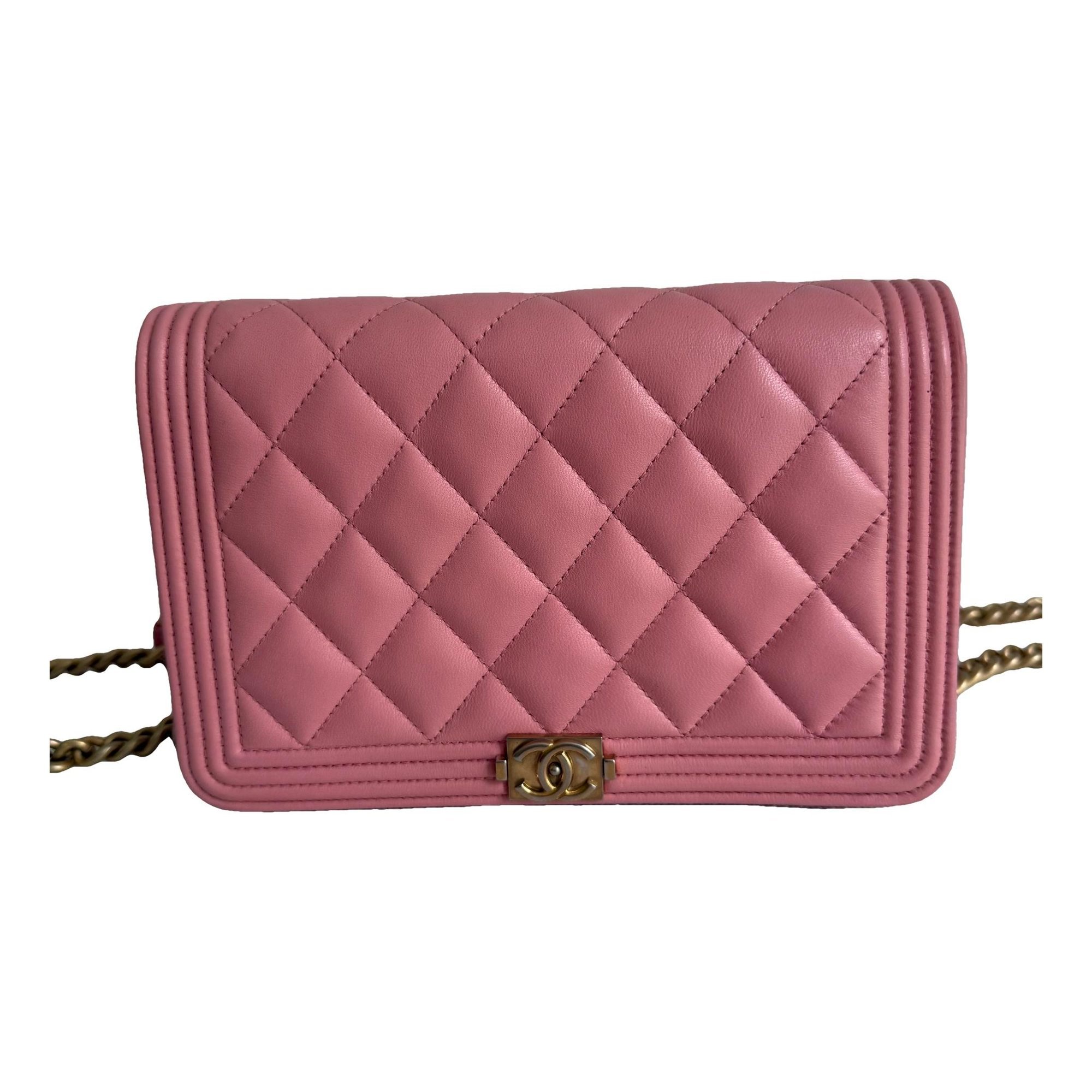 Wallet On Chain Boy leather crossbody bag