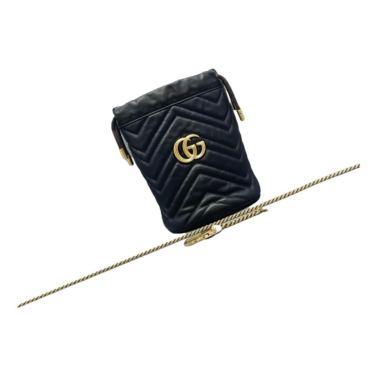 GG Marmont Chain Bucket leather handbag