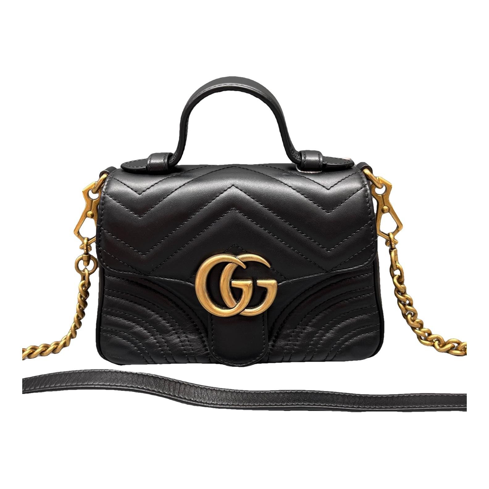 GG Marmont Flap leather handbag