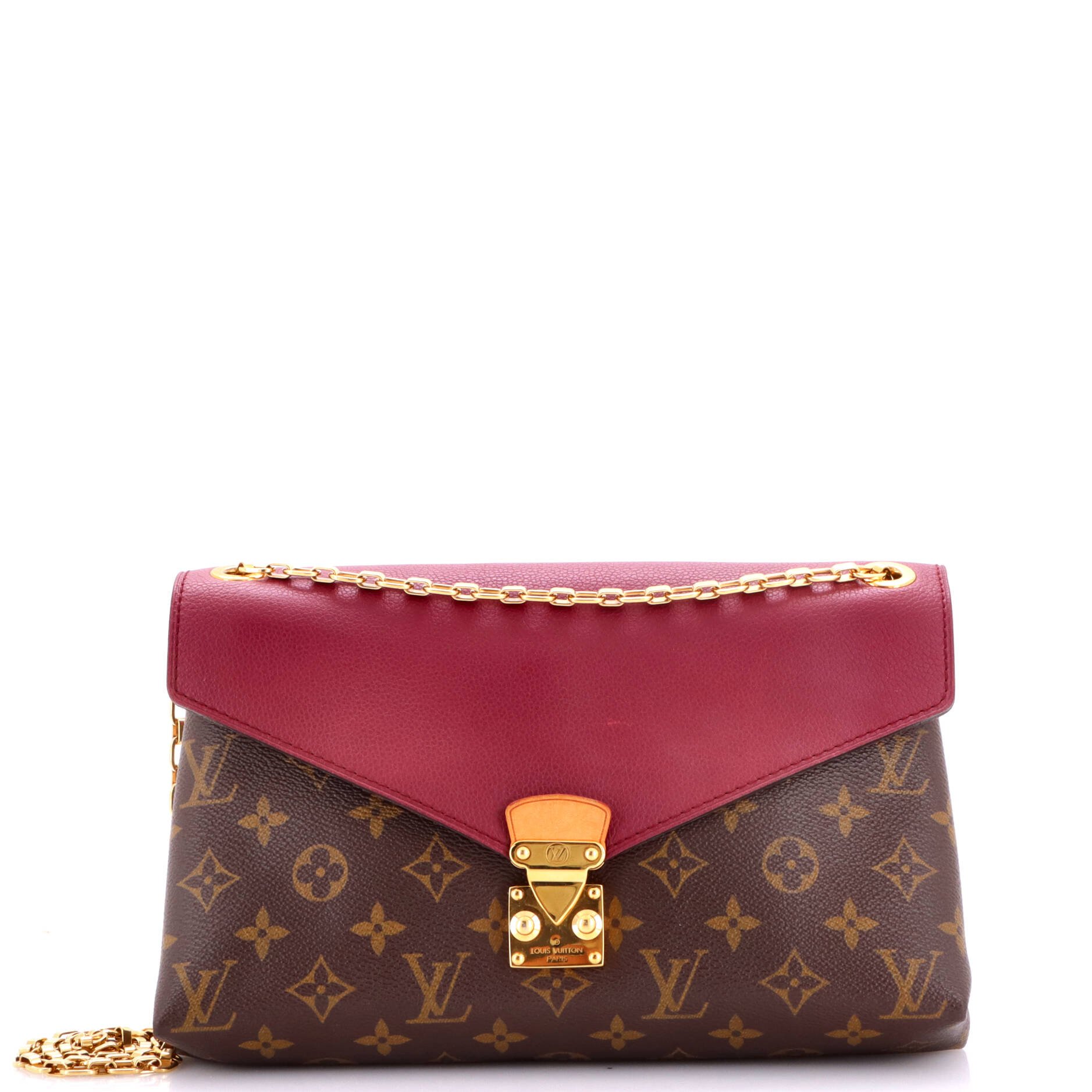 Pallas Chain Shoulder Bag Monogram Canvas and Calfskin