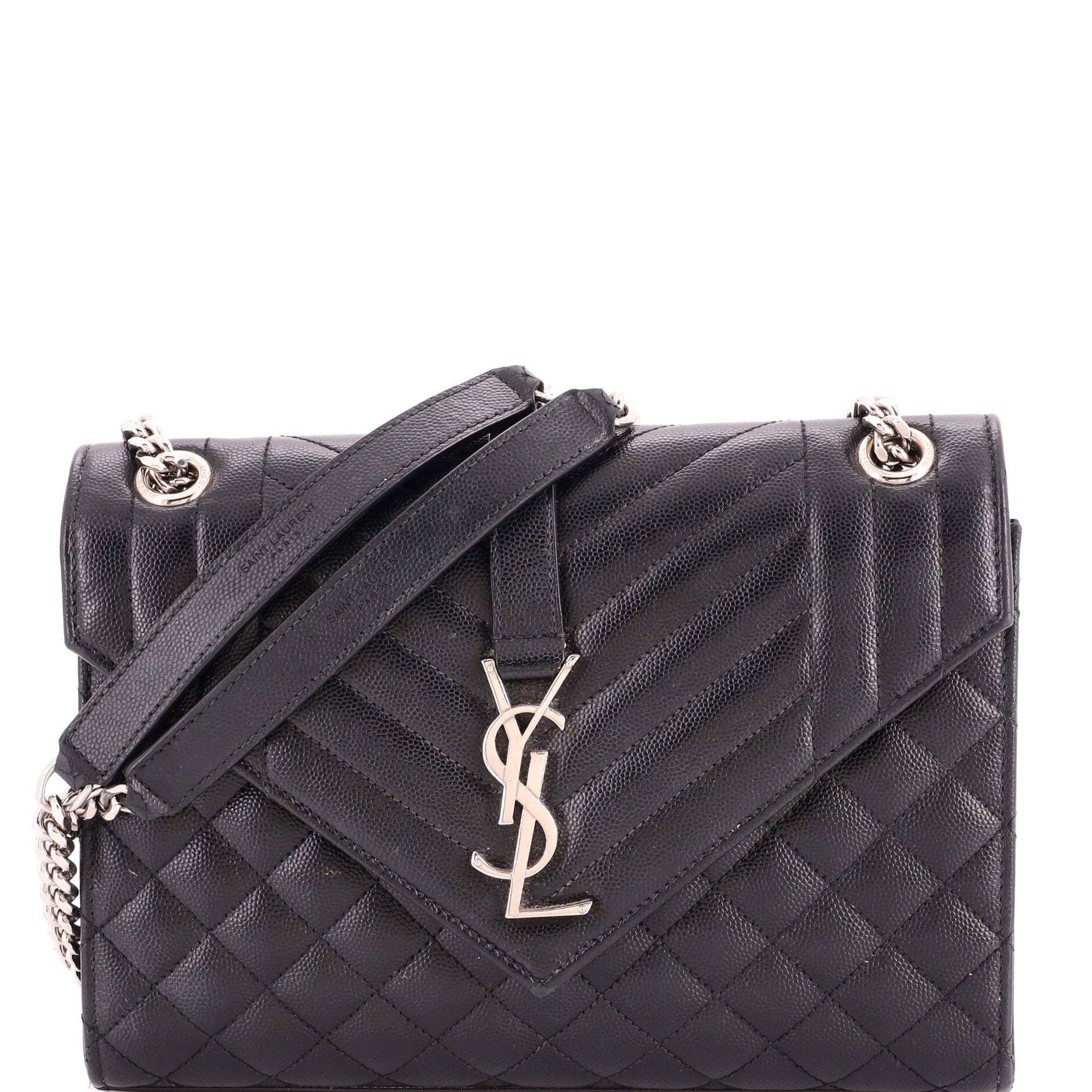 Envelope leather handbag
