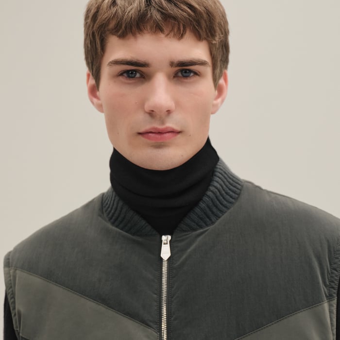 Vert Chrome "Casaque" Quilted Vest