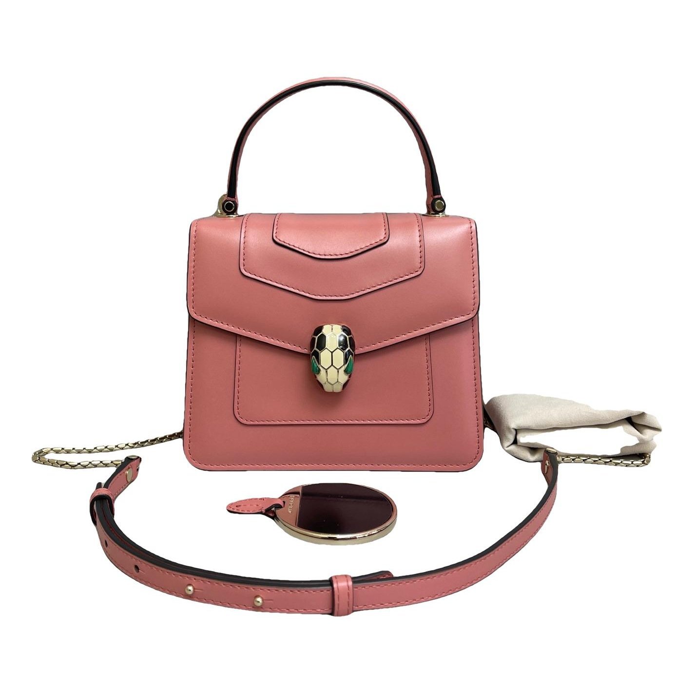 Serpenti leather handbag