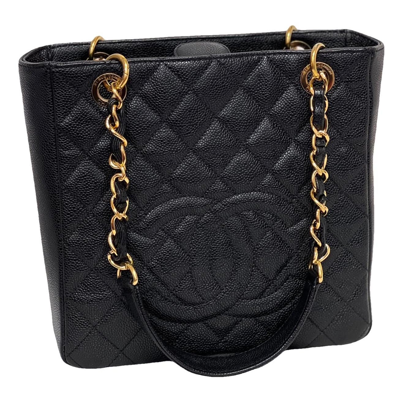 Petite Shopping Tote leather bag