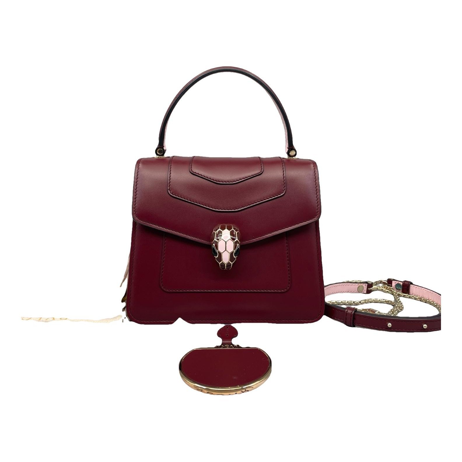 Serpenti leather handbag