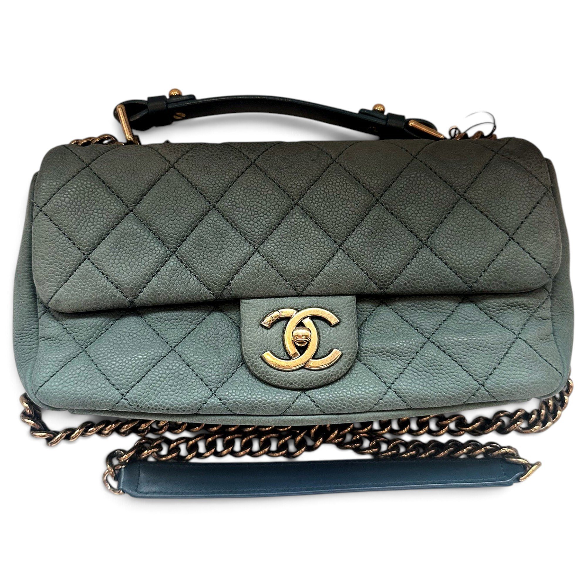 Trendy CC Flap leather handbag