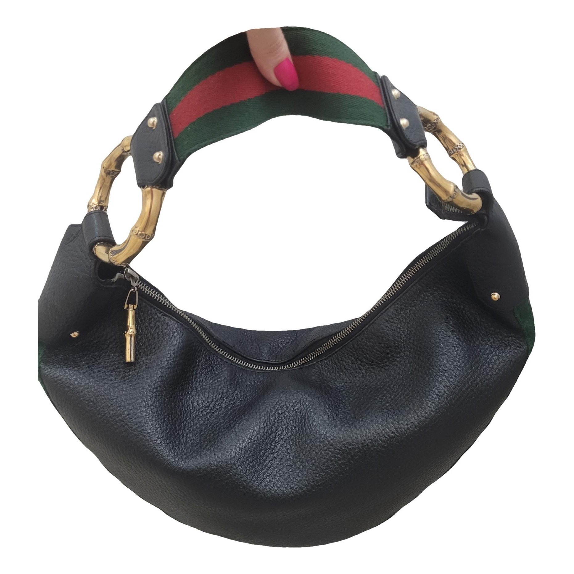 Hobo leather handbag