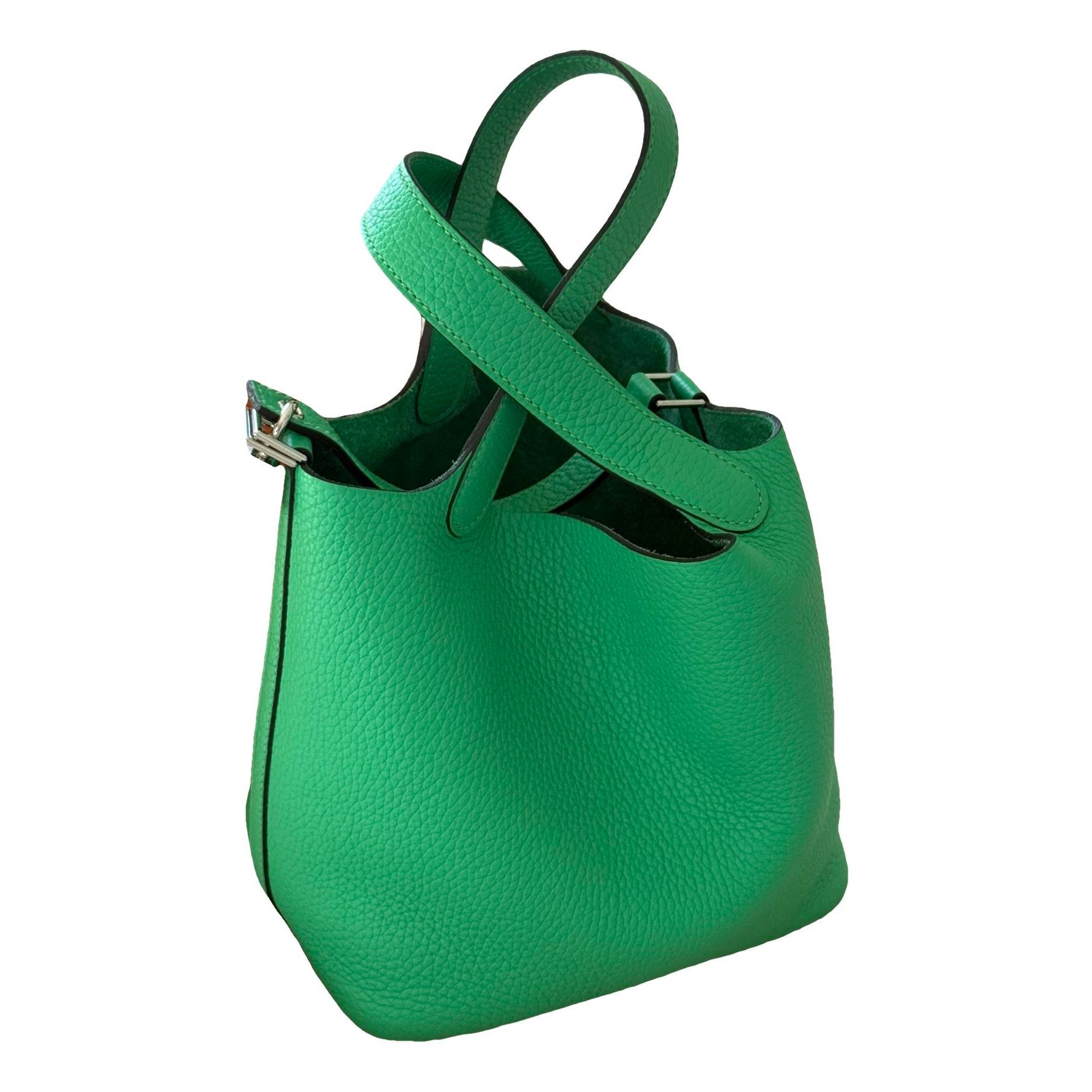 Picotin leather tote