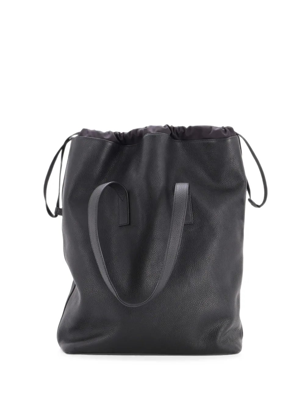 Cabas Light Drawstring Bag Initials Taurillon Leather tote bag