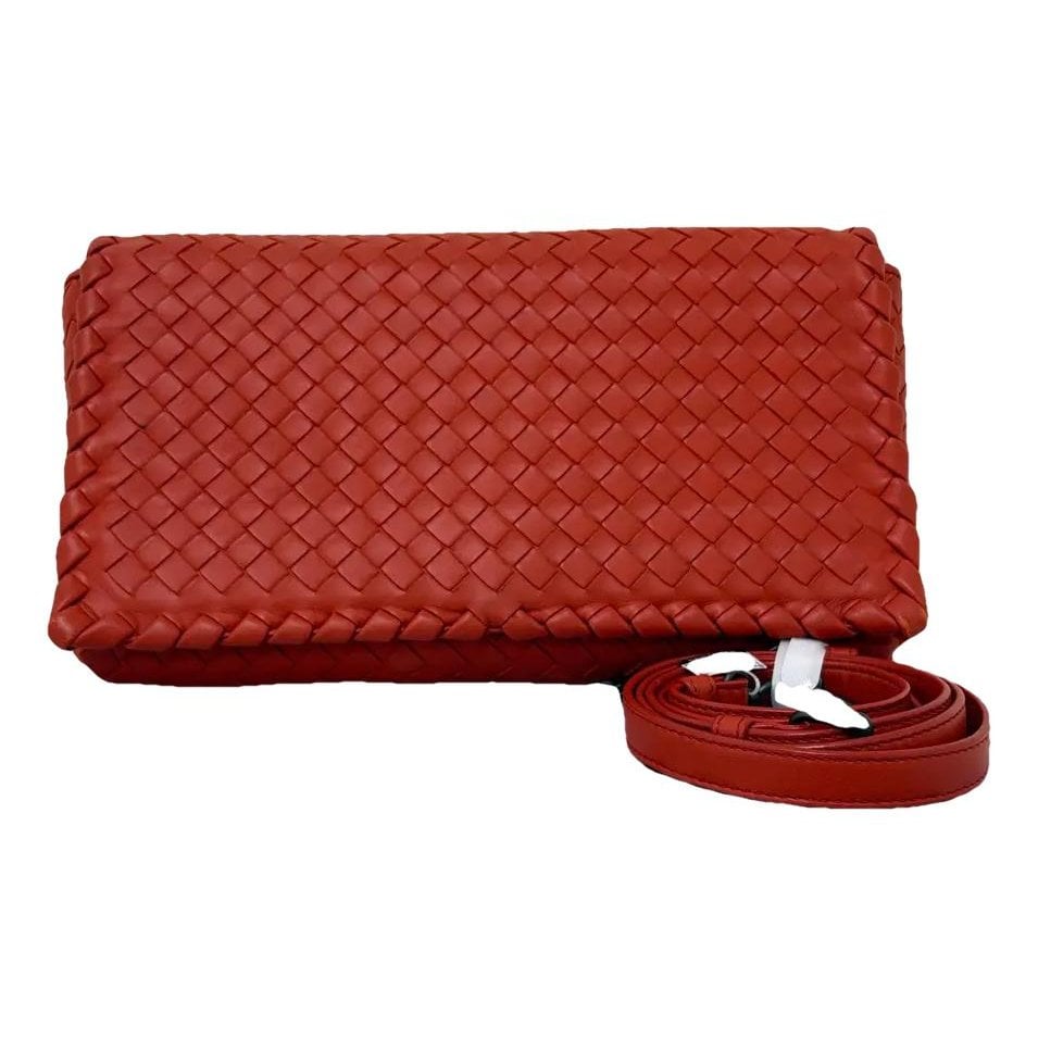 Window leather handbag
