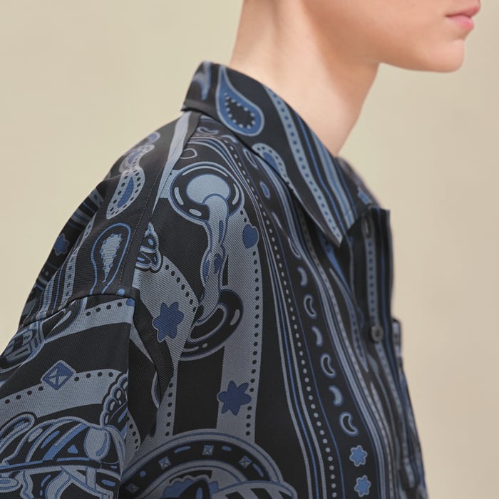 Noir Réglisse "Candy Libris Bandana" Blouse