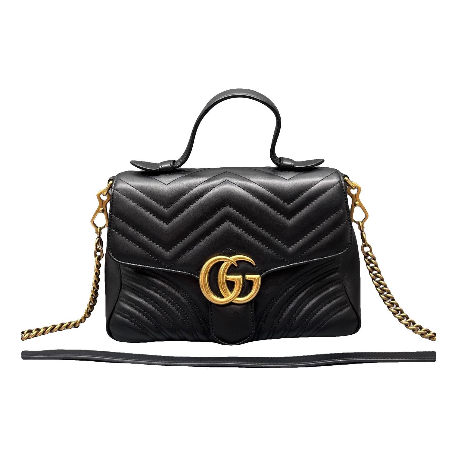 GG Marmont Flap leather handbag