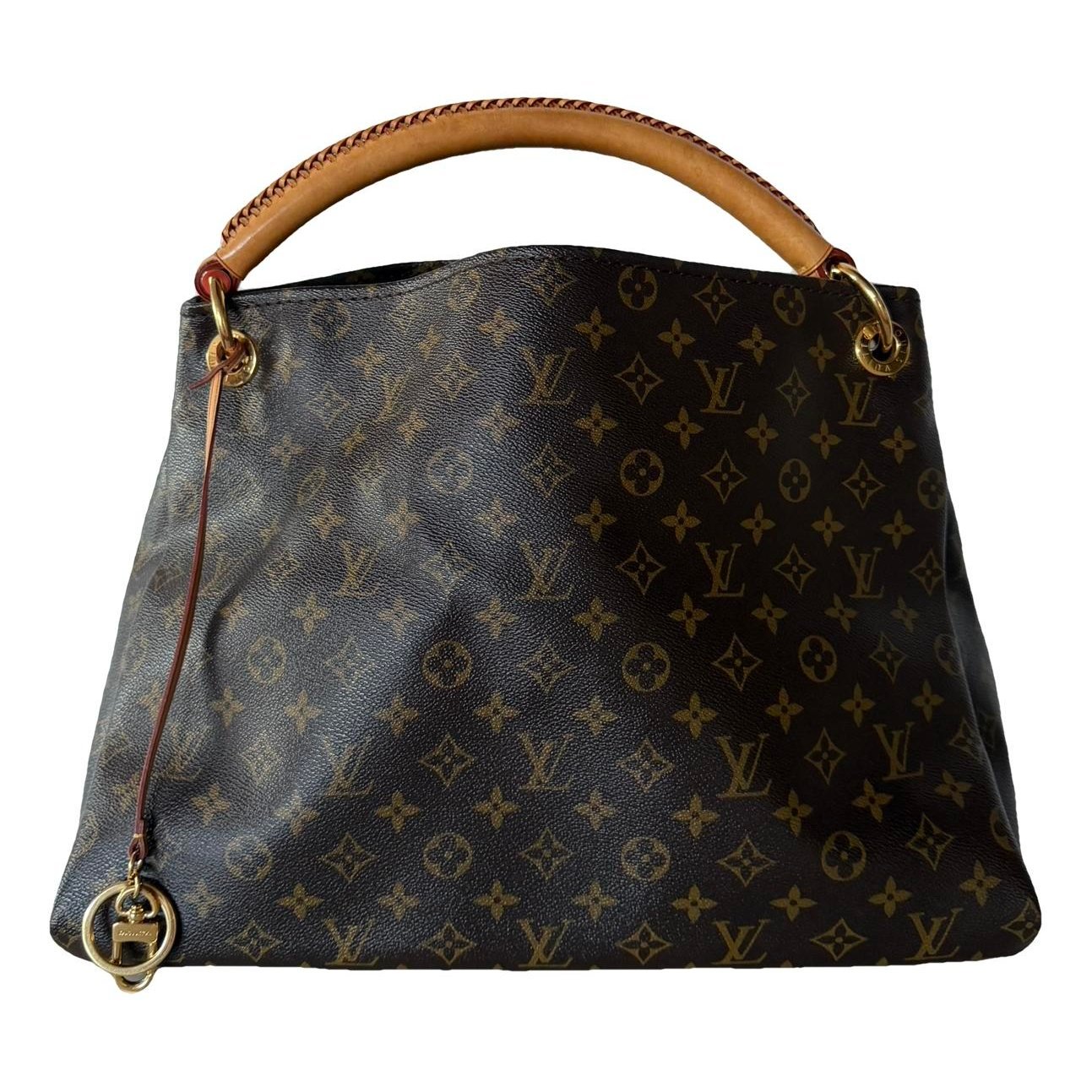 Artsy leather handbag