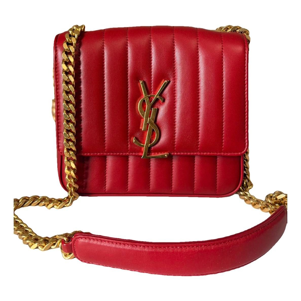 Leather clutch bag