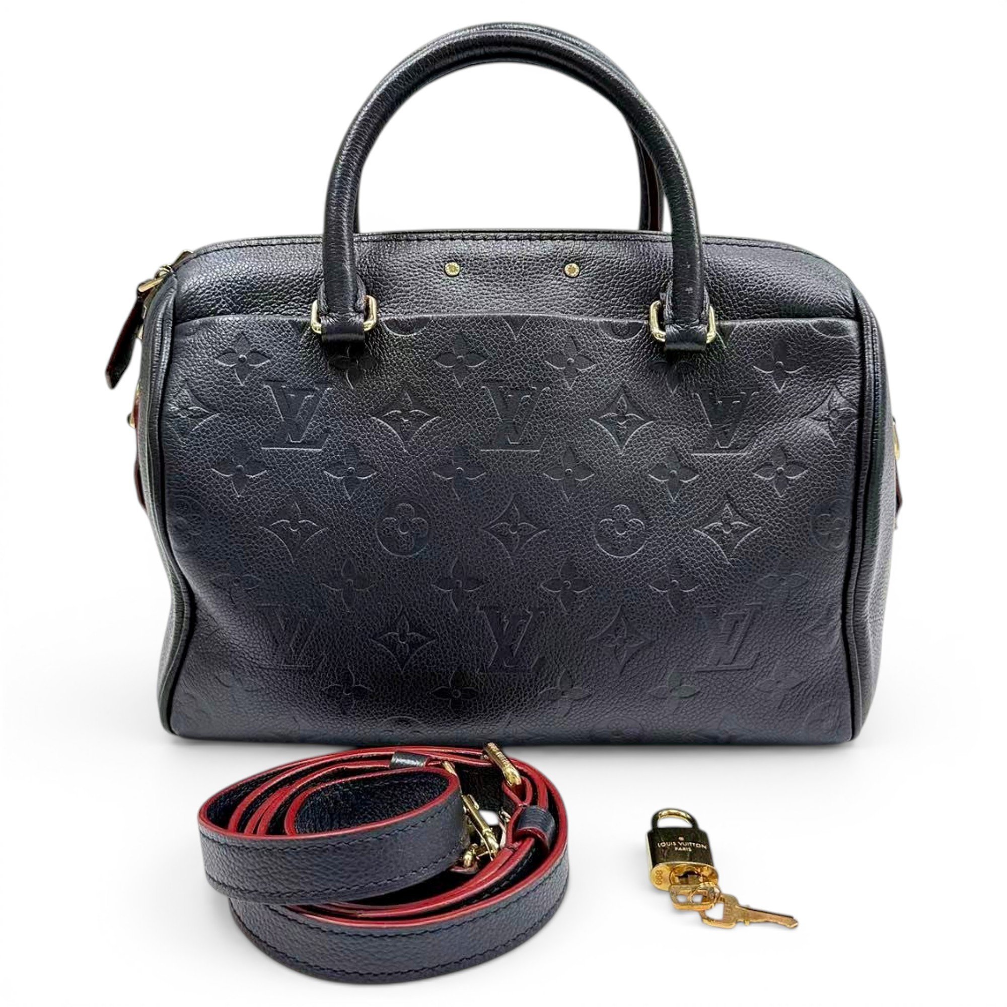 Speedy leather handbag