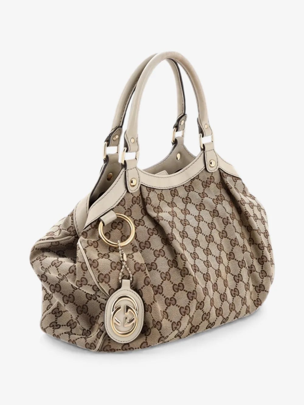 Sukey GG Canvas with Leather Medium tote bag