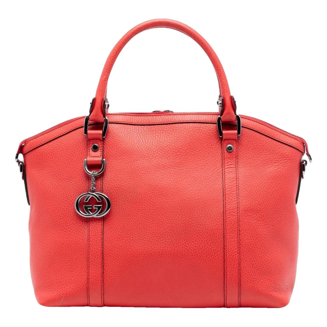 Dôme leather satchel