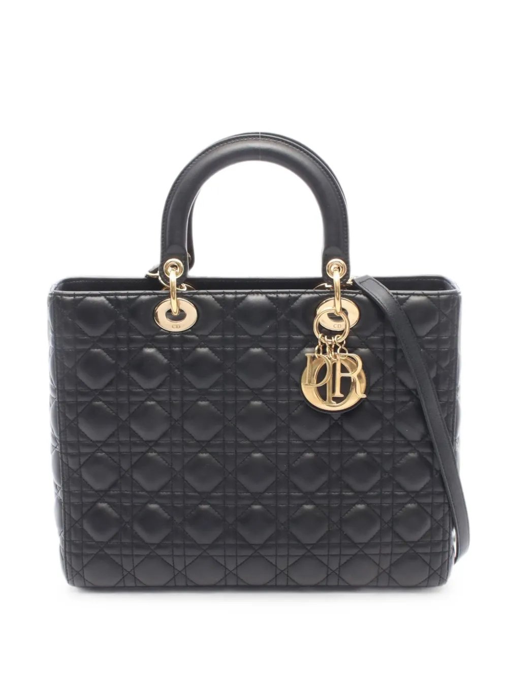 2010s Lady Dior Cannage tote bag