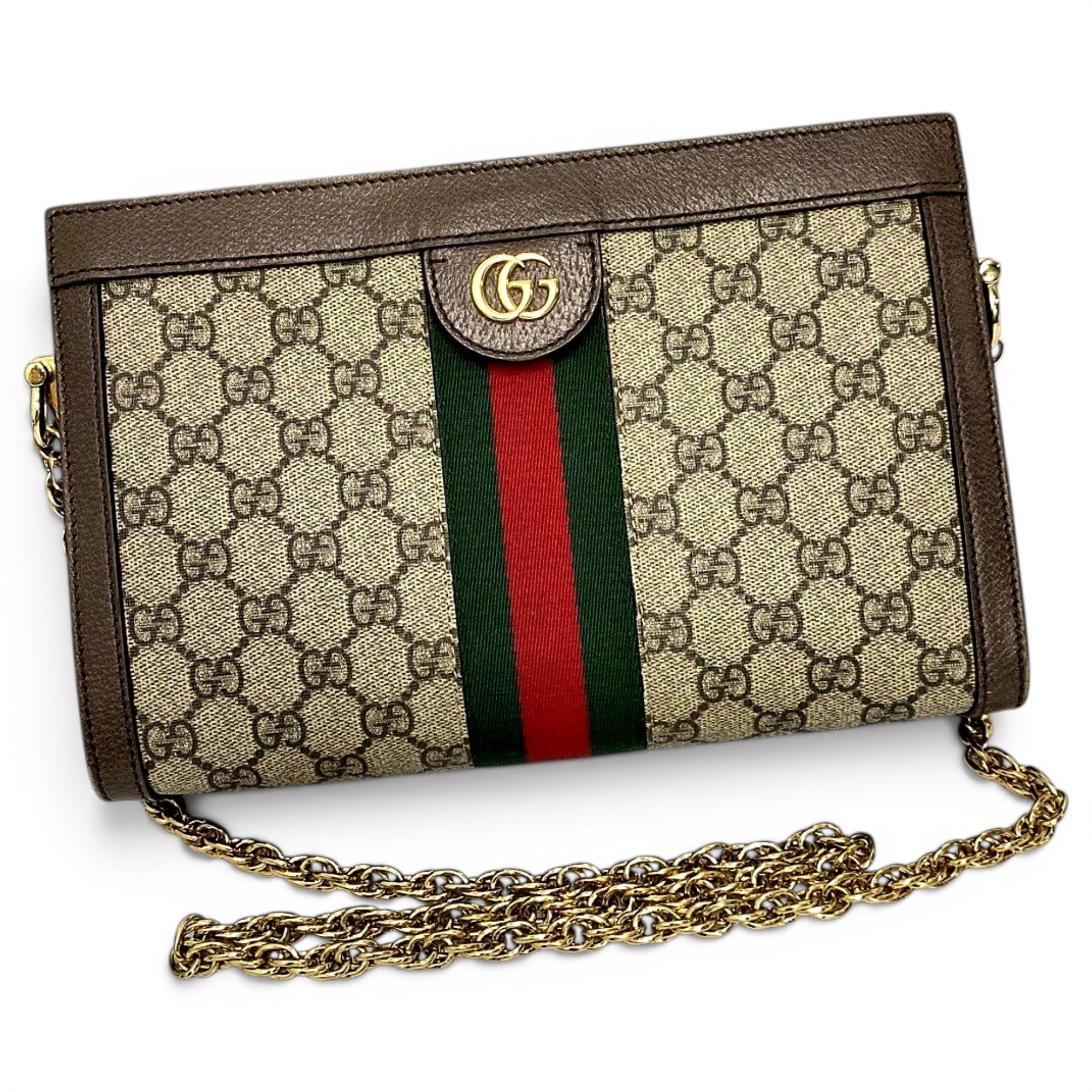 Ophidia Chain leather handbag