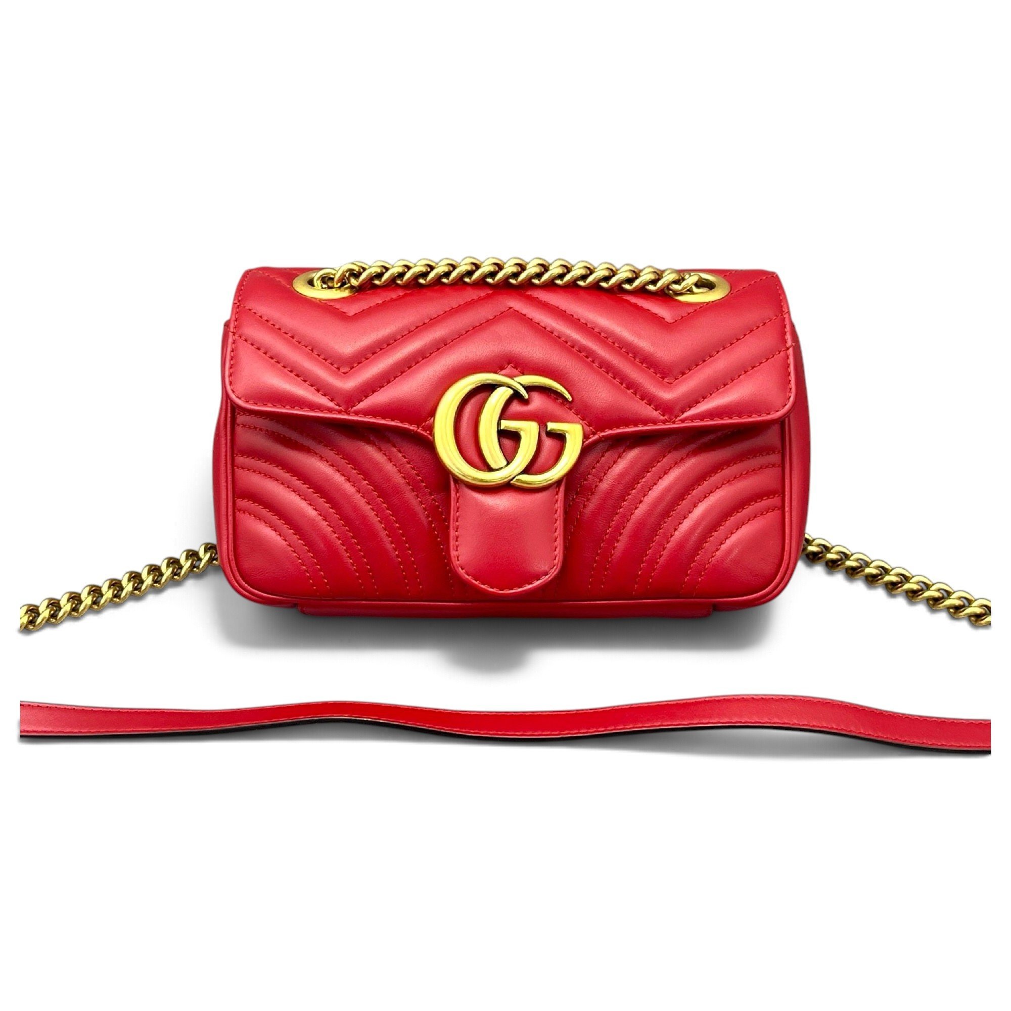 GG Marmont Flap leather handbag