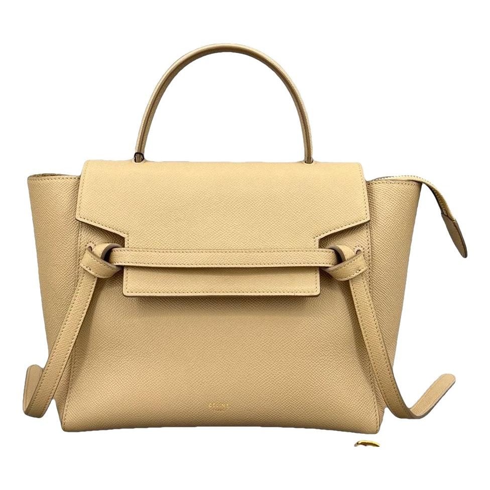 Belt leather handbag