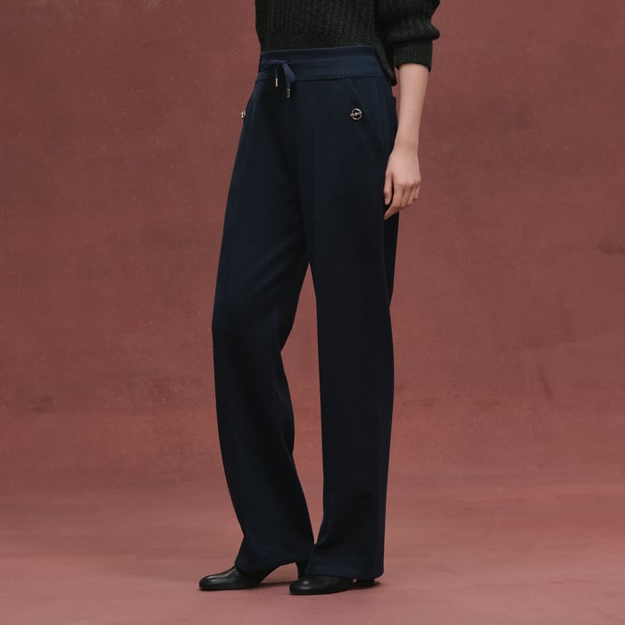 Bleu Marine Loose Fit Pants
