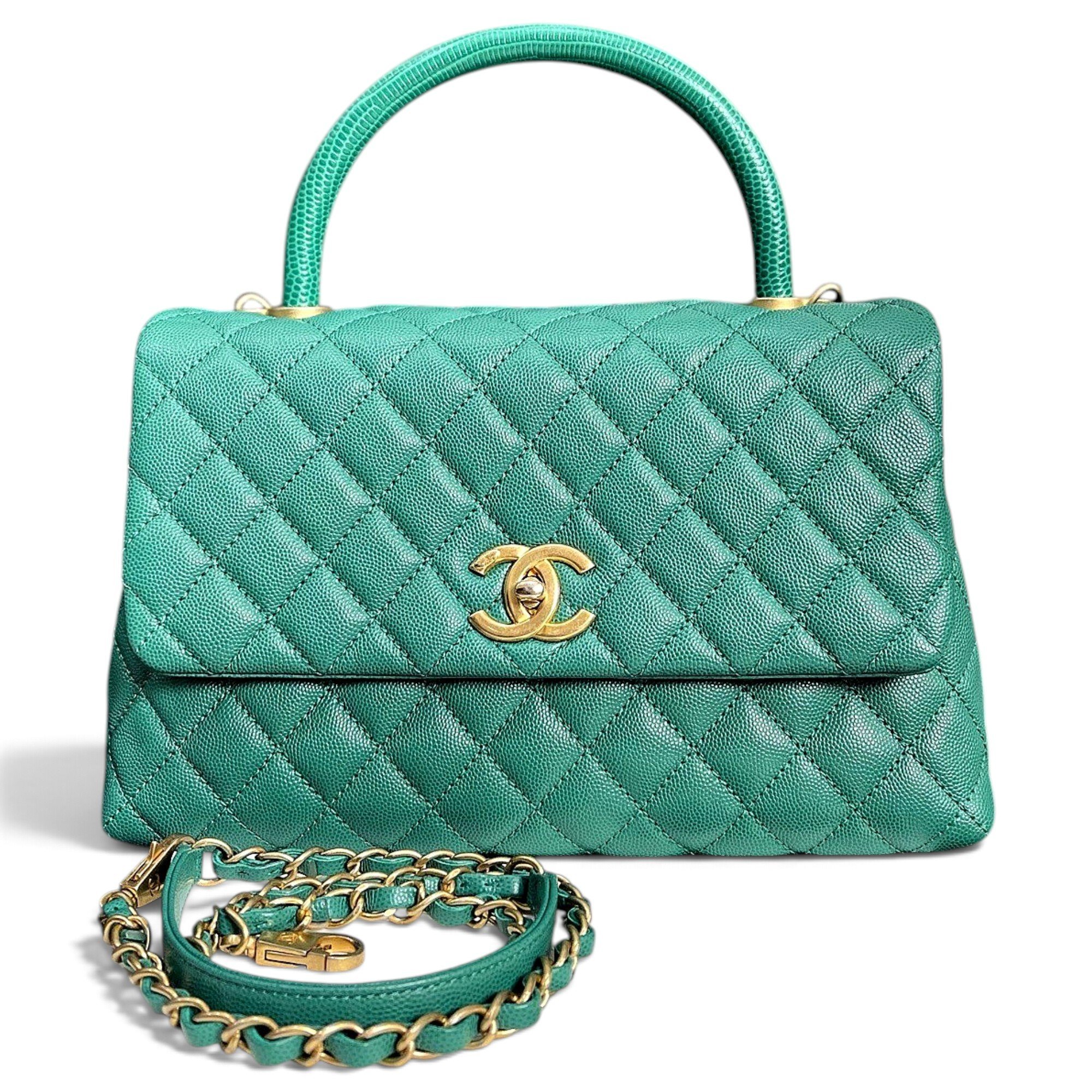 Coco Handle leather handbag