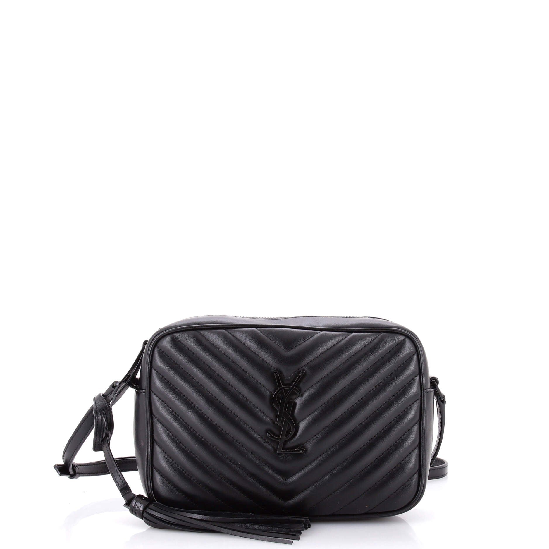 Lou Camera Bag Matelasse Chevron Leather Small