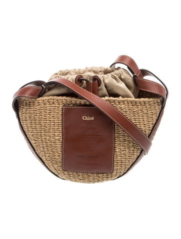 Chloe Raffia Crossbody Bag