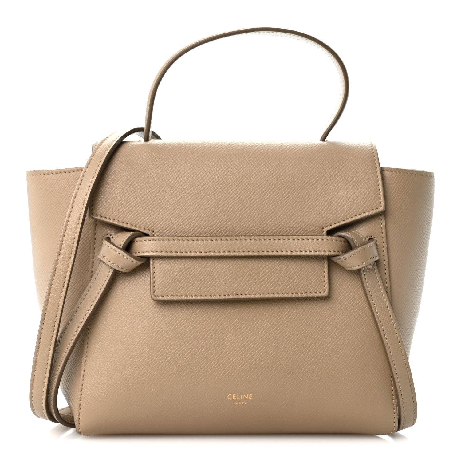 Celine Grained Calfskin Nano Belt Bag Light Taupe