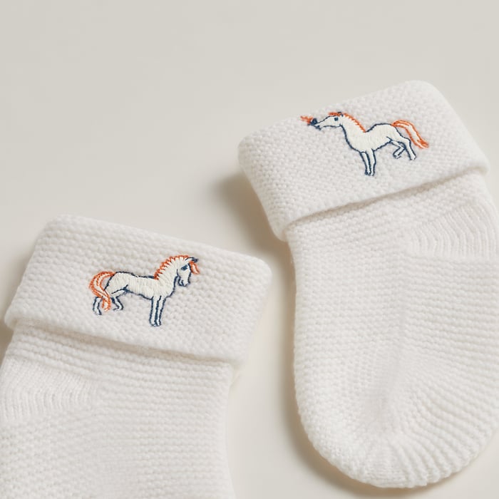 Blanc Crème Cabriole Socks