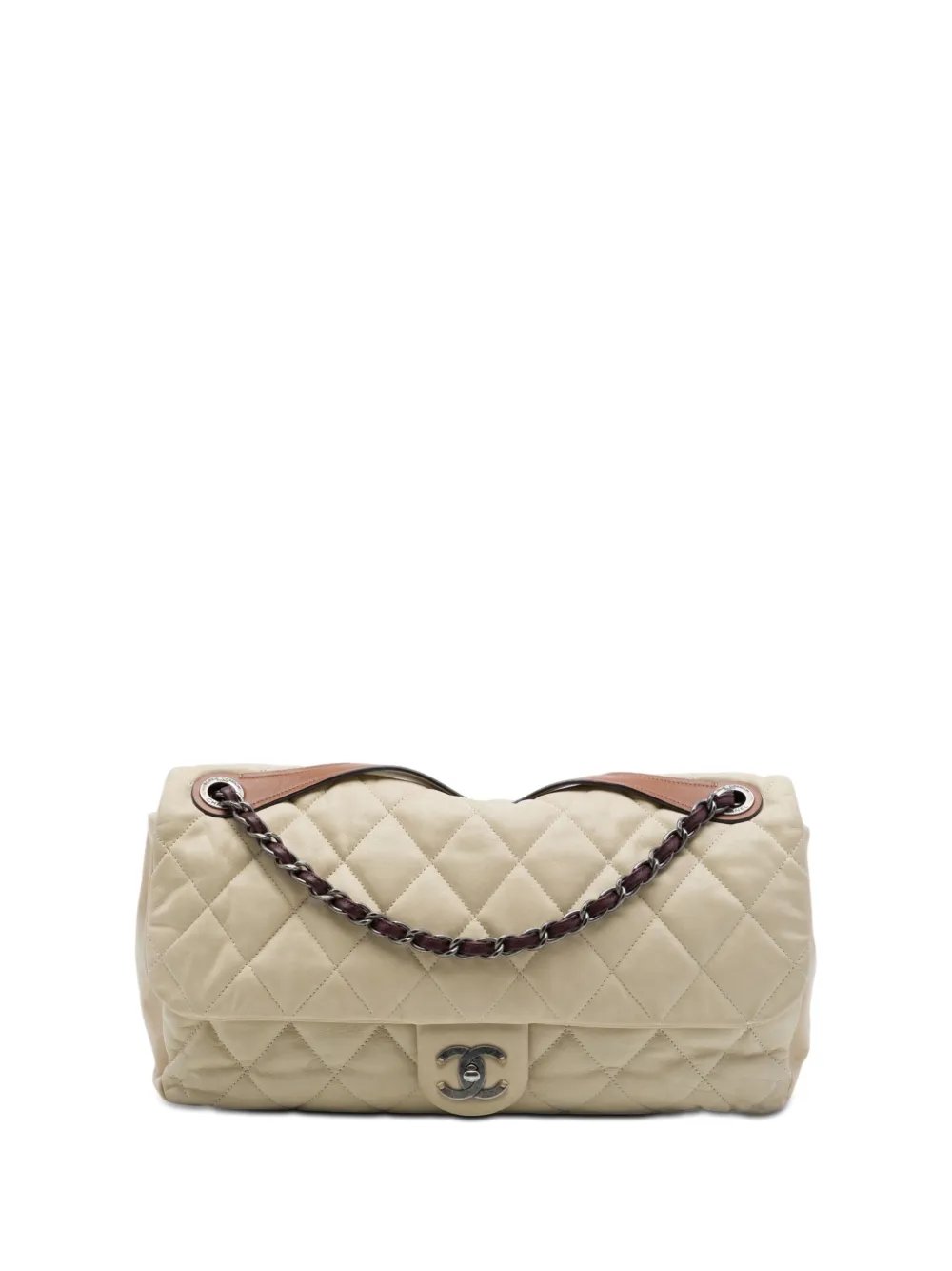 2010-2011 Jumbo Iridescent Calfskin In The Mix Flap satchel