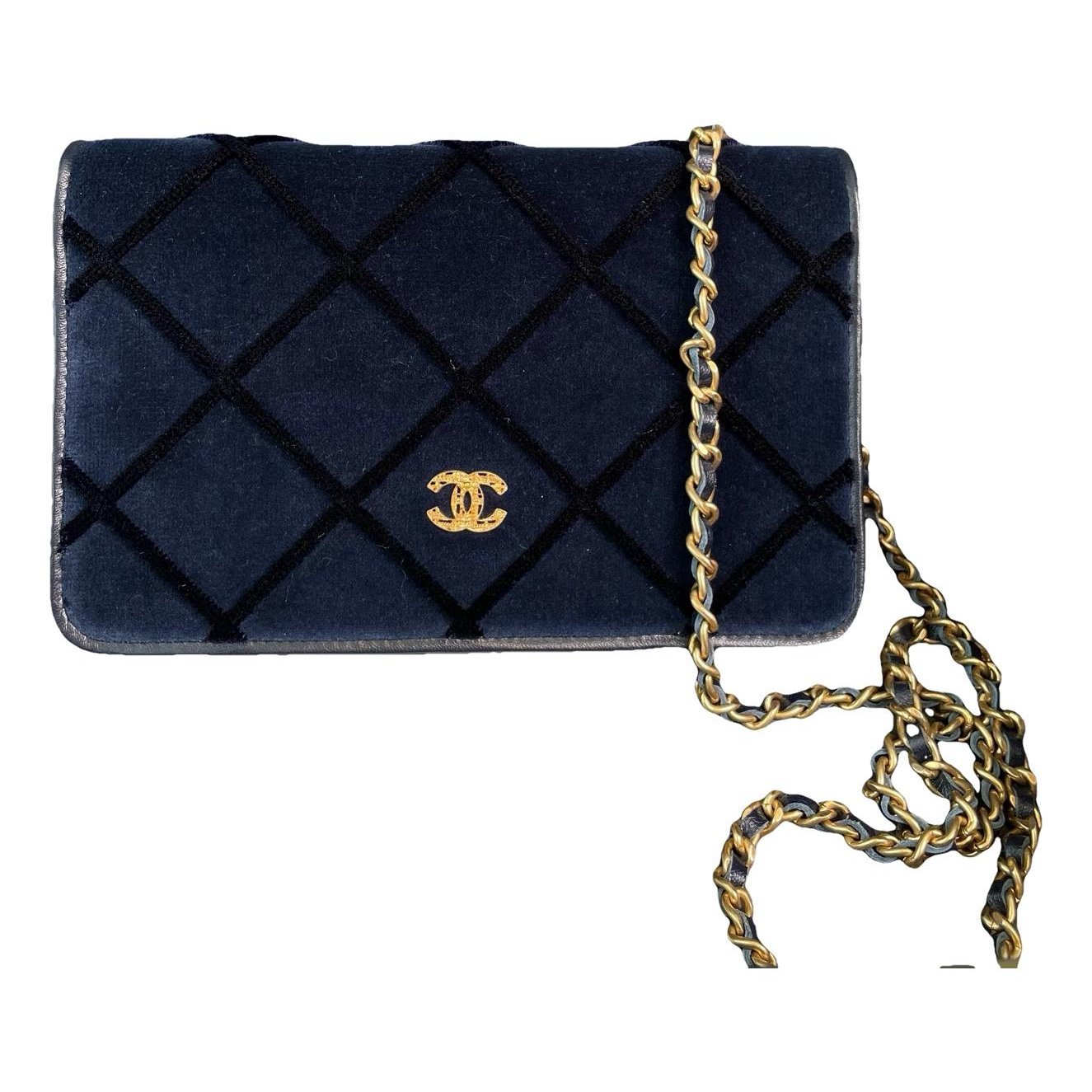 Wallet On Chain Timeless/Classique velvet crossbody bag
