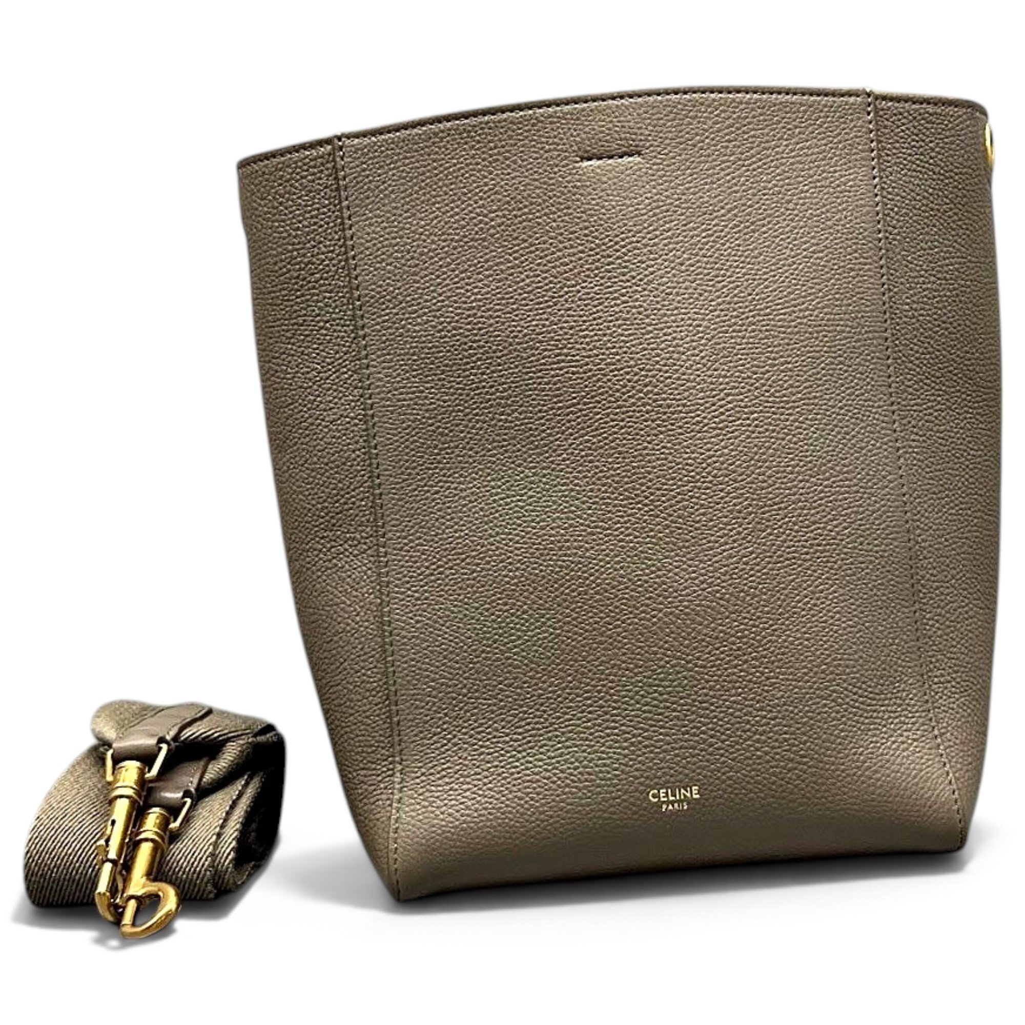 Seau Sangle leather handbag