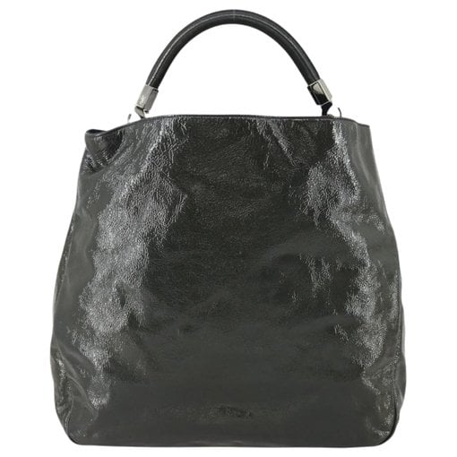 Patent leather handbag