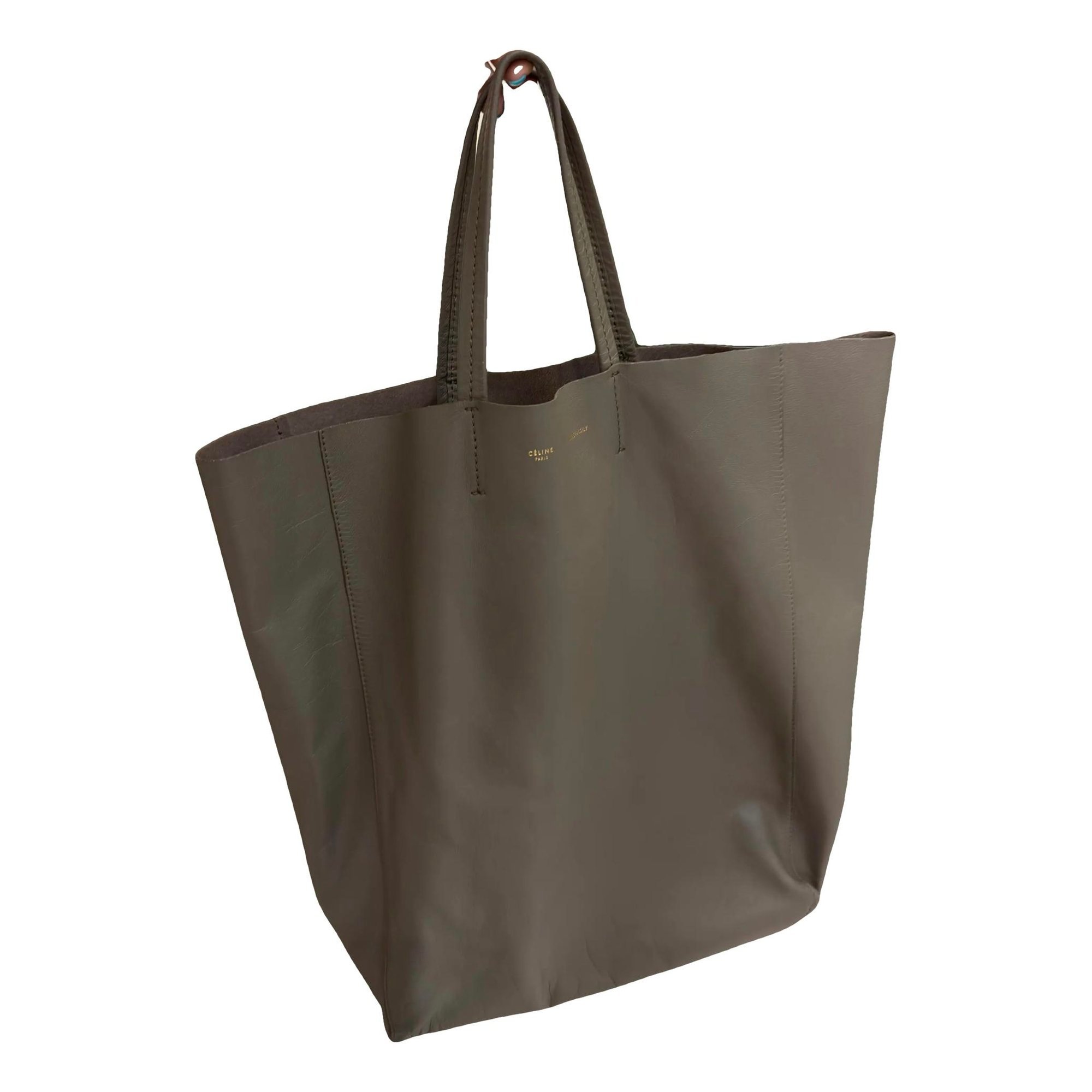 Cabas leather tote